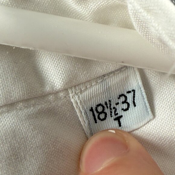 Gitman Bros 18.5 37 Pinpoint USA Cotton Oxford TTX Point White Shirt American - Picture 7 of 16